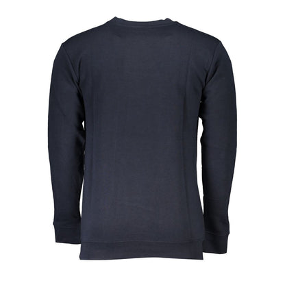 Blue Cotton Men Sweater