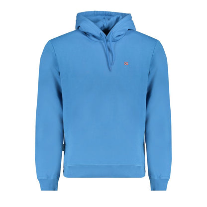 Blue Cotton Men Sweater