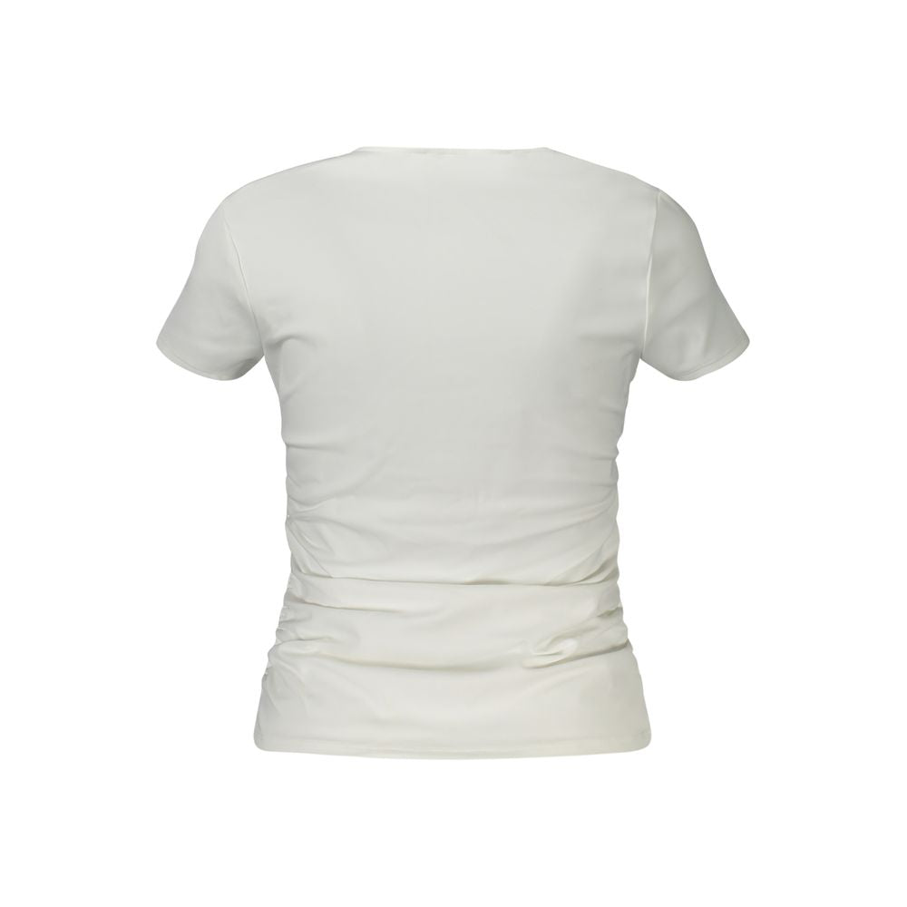 White Spandex Women T-Shirt