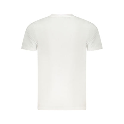 White Cotton Men T-Shirt