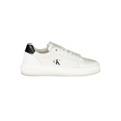 White Polyester Sneaker