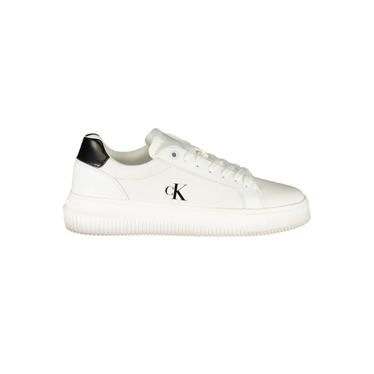 White Polyester Sneaker
