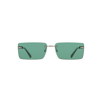 Green Metal Women Sunglass