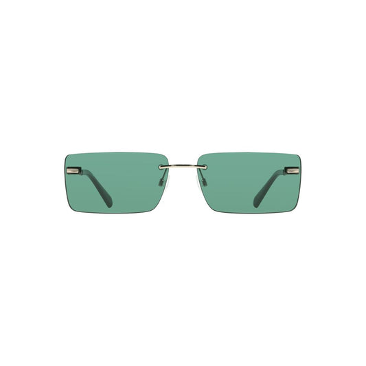 Green Metal Women Sunglass