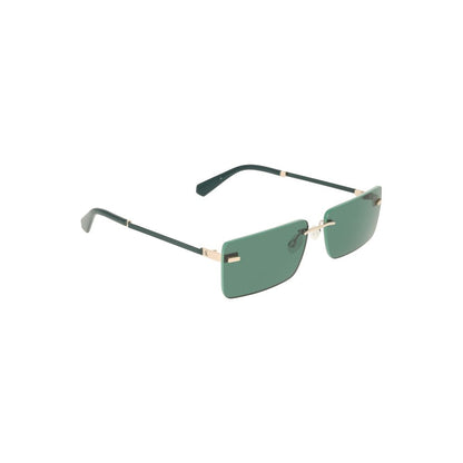 Green Metal Women Sunglass