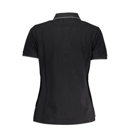 Black Cotton Polo Shirt