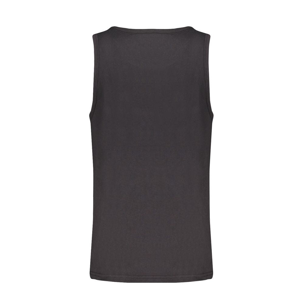 Black Cotton Men's Tank Top