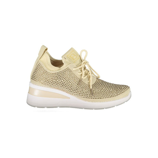 Beige Polyester Women Sneaker