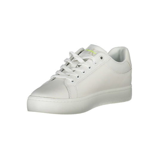 White Polyester Sneaker