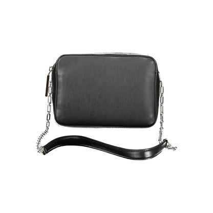 Black Polyester Handbag