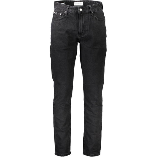 Black Cotton Men Jeans