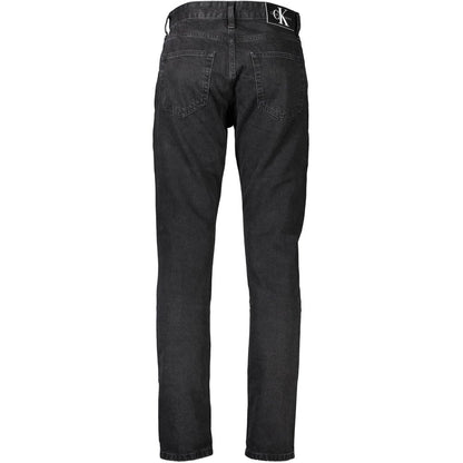 Black Cotton Men Jeans