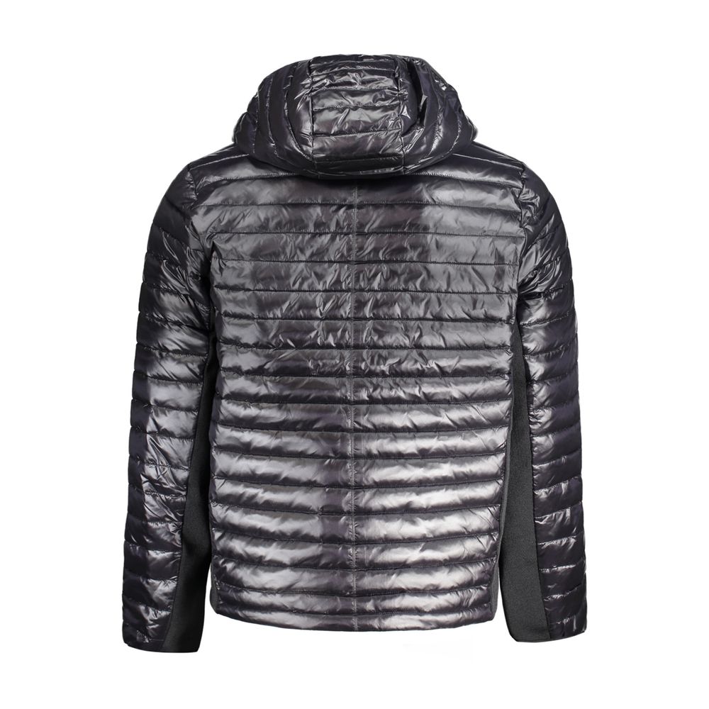 Black Nylon Men Jacket
