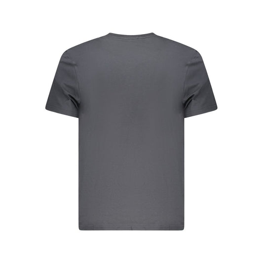 Black Cotton Men T-Shirt