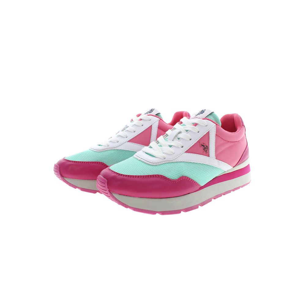Pink Polyester Sneaker