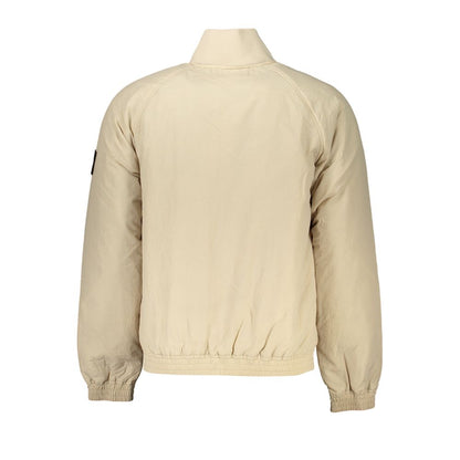 Beige Polyamide Men Jacket