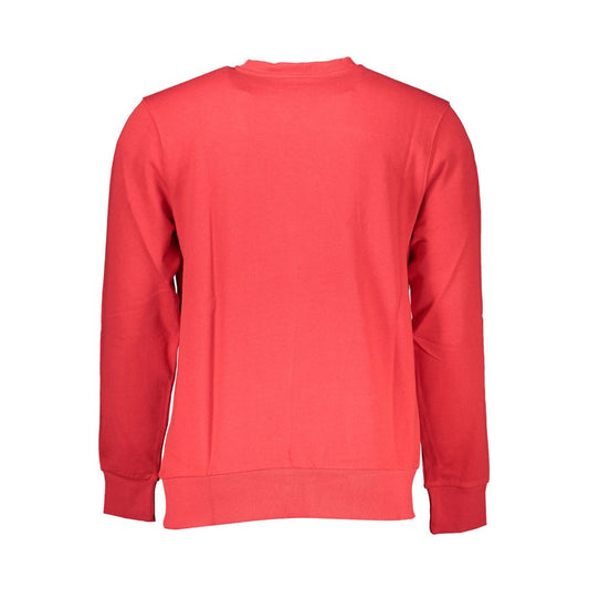 Red Cotton Men Sweater