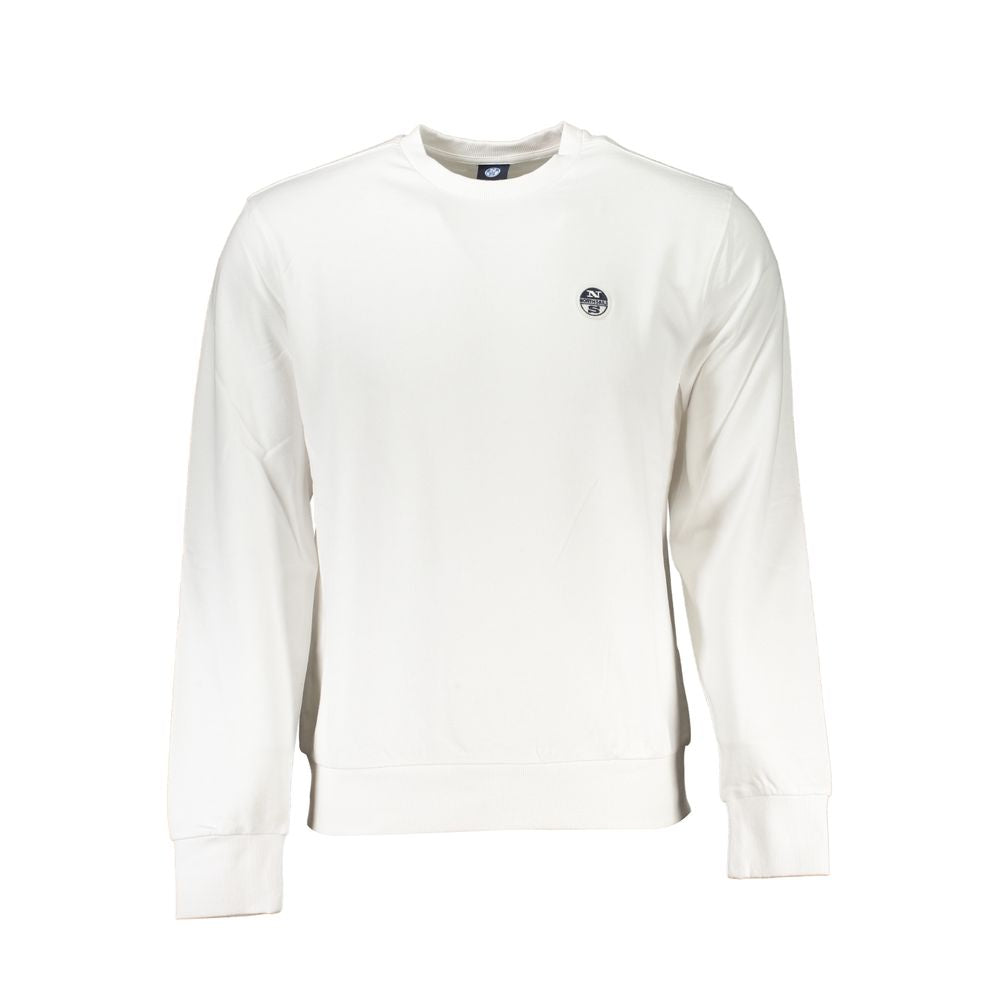 White Cotton Men Sweater