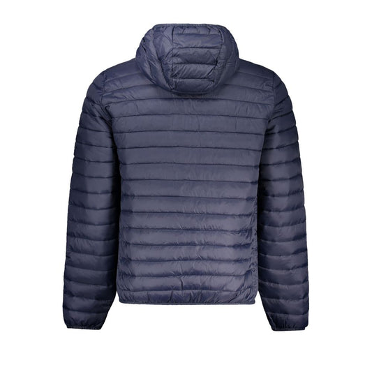 Blue Polyamide Men Jacket