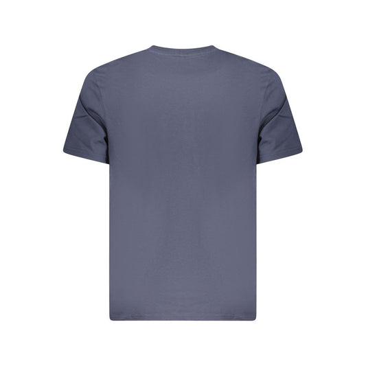 Blue Cotton Men T-Shirt