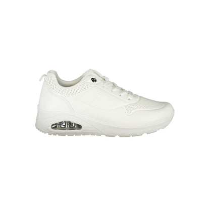 White Polyester Sneaker