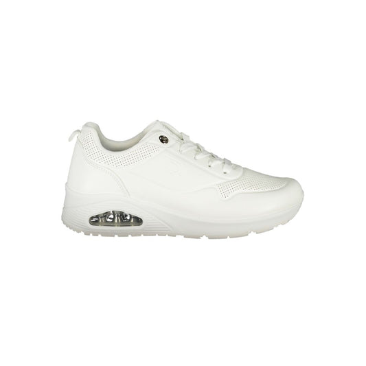 White Polyester Sneaker