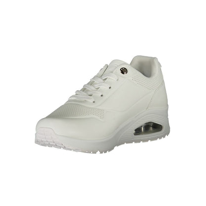 White Polyester Sneaker