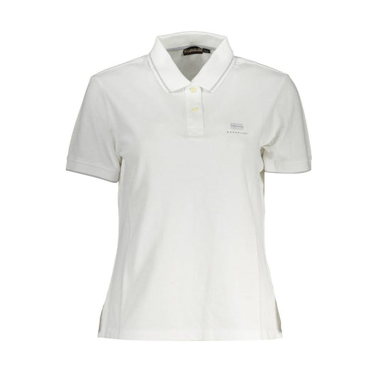 White Cotton Polo Shirt