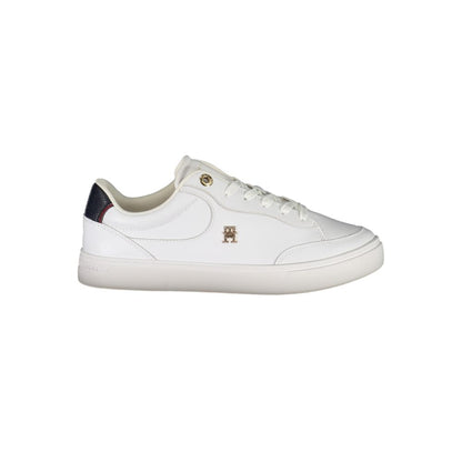 White Polyester Sneaker
