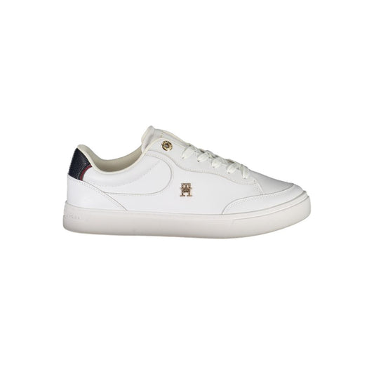 White Polyester Sneaker