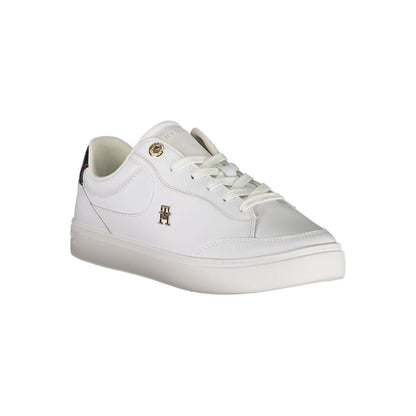 White Polyester Sneaker