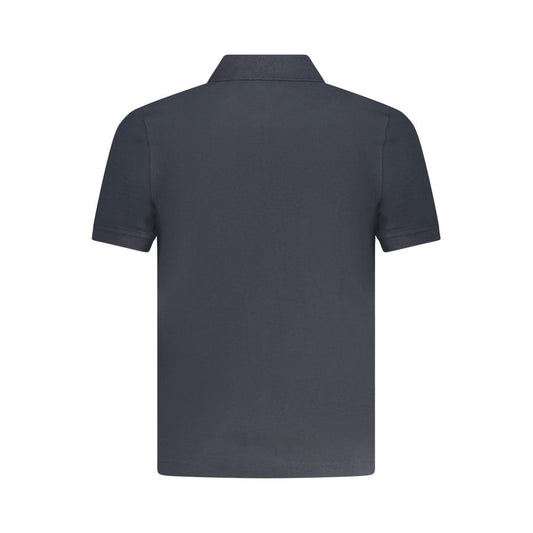 Blue Cotton Polo Shirt
