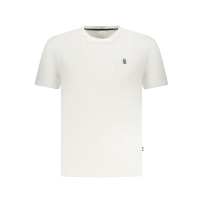 White Cotton Men T-Shirt
