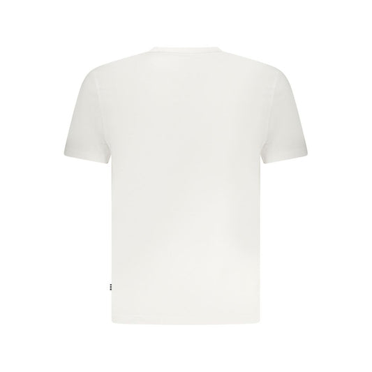 White Cotton Men T-Shirt