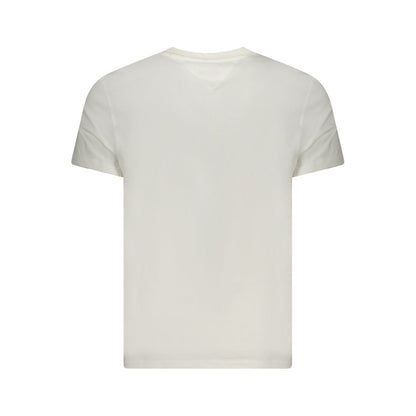 White Cotton Men T-Shirt