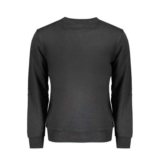 Black Cotton Men Sweater