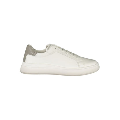 White Polyester Sneaker