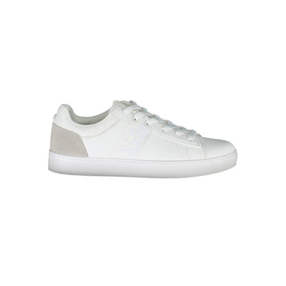 White Polyester Sneaker