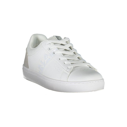 White Polyester Sneaker