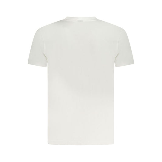 White Cotton Men T-Shirt