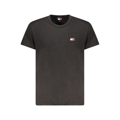 Black Cotton Men T-Shirt