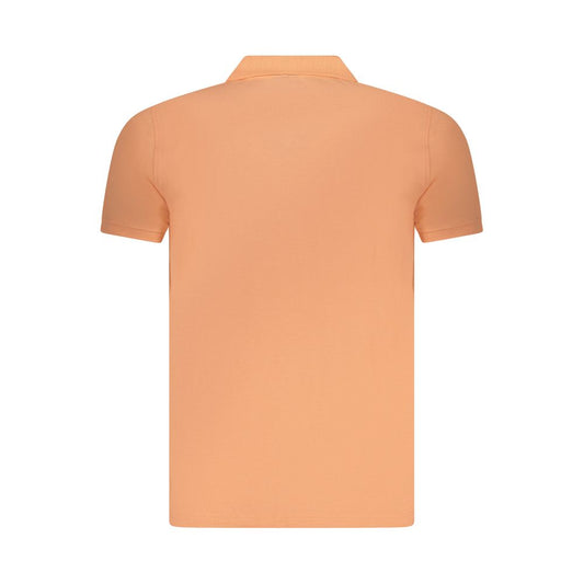 Pink Cotton Men Polo Shirt