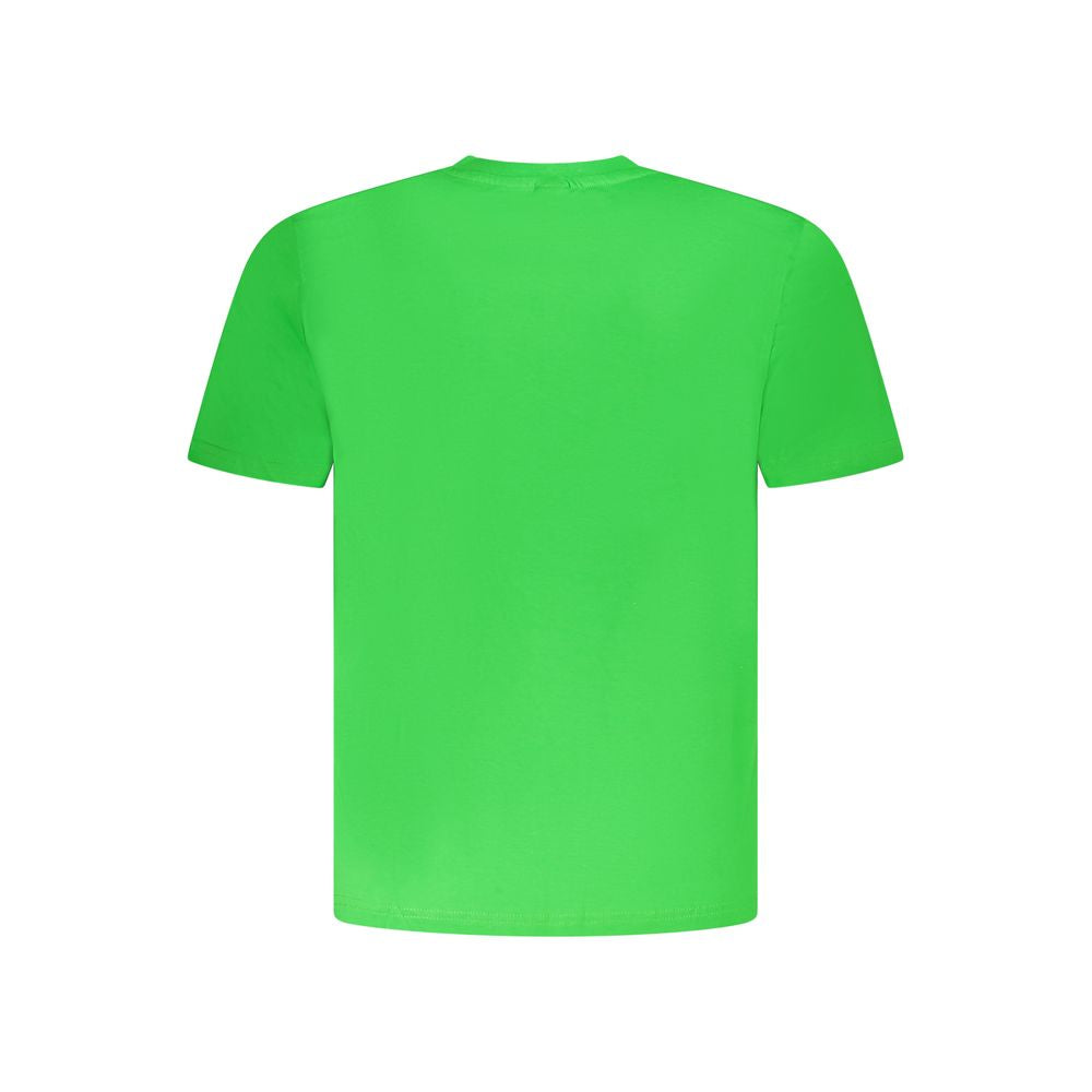 Green Cotton Men T-Shirt