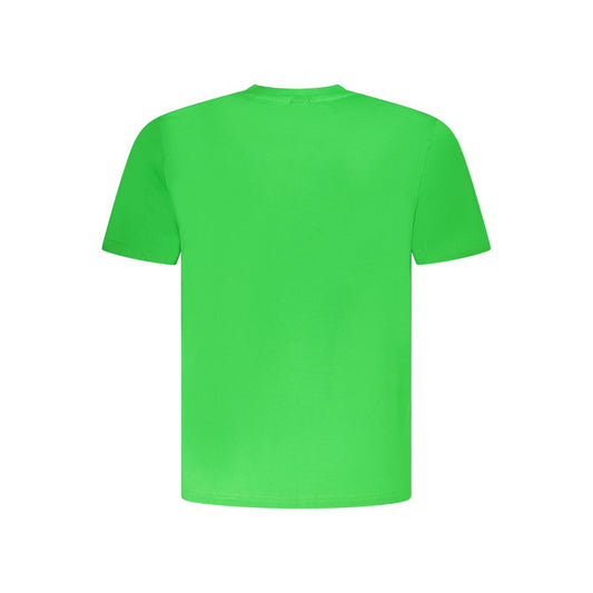Green Cotton Men T-Shirt