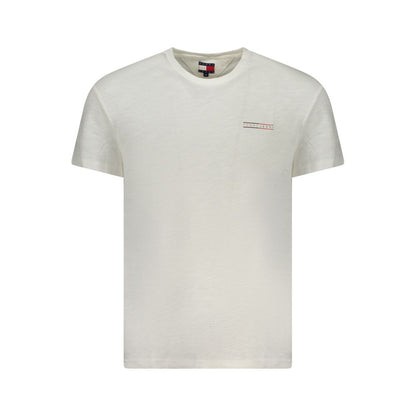 White Cotton Men T-Shirt