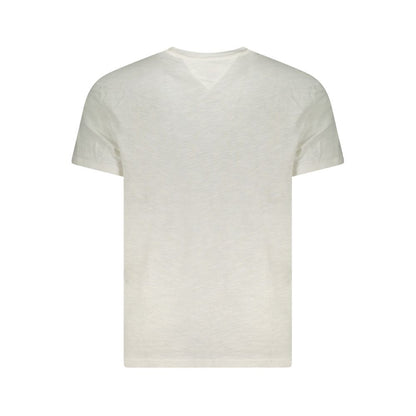 White Cotton Men T-Shirt