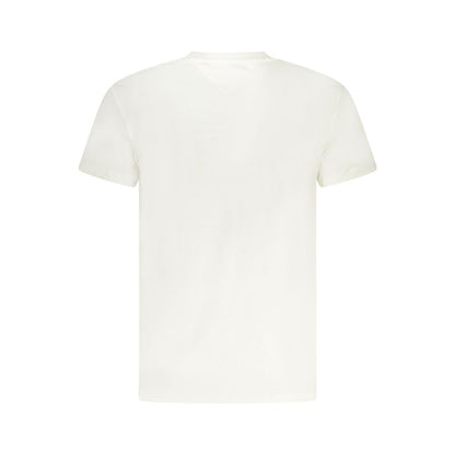 White Cotton Men T-Shirt