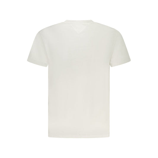 White Cotton Men T-Shirt