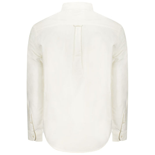 White Cotton Men Shirt