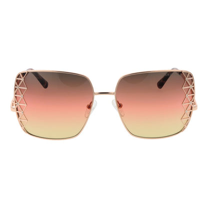 Rose Gold Metal Sunglasses